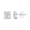 Thumbnail Image 3 of KAY Lab-Grown Diamond Multi-Stone Clover Stud Earrings 1/2 ct tw Sterling Silver