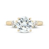 Thumbnail Image 3 of Adore Lab-Grown Diamond Round-Cut Three-Stone Engagement Ring 3 ct tw 14K Yellow Gold