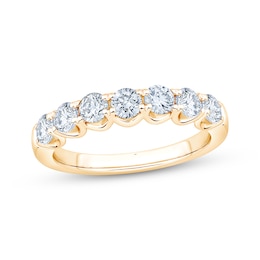 Adore Lab-Grown Diamonds Seven-Stone Anniversary Ring 1 ct tw 14K Yellow Gold