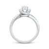 Thumbnail Image 2 of Memories Moments Magic Princess-Cut Three-Stone Diamond Engagement Ring 3/4 ct tw 14K White Gold