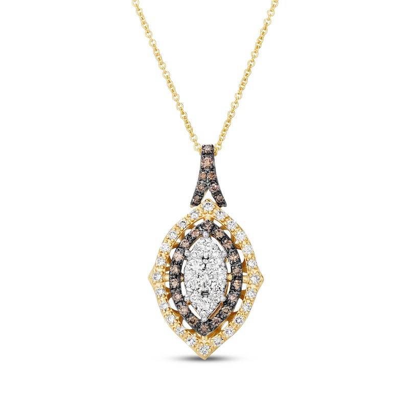 Main Image 1 of Le Vian Multi-Diamond Necklace 7/8 ct tw 14K Two-Tone Gold 20"