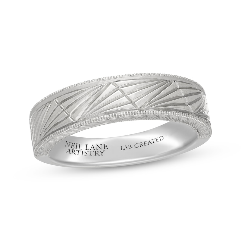 Main Image 1 of Neil Lane Artistry Heritage Men's Wedding Band Platinum 6mm