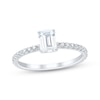 Thumbnail Image 1 of Adore Certified Emerald-Cut Diamond Engagement Ring 1 ct tw Platinum