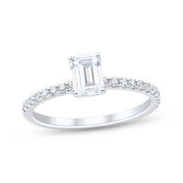 Adore Certified Emerald-Cut Diamond Engagement Ring 1 ct tw Platinum