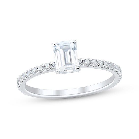 Adore Certified Emerald-Cut Diamond Engagement Ring 1 ct tw Platinum