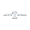 Thumbnail Image 3 of Adore Certified Emerald-Cut Diamond Engagement Ring 1 ct tw Platinum