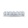 Thumbnail Image 3 of Diamond Two-Row Stackable Ring 1/10 ct tw Sterling Silver