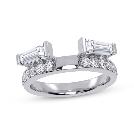Adore Lab-Grown Diamonds Tapered Baguette-Cut Enhancer Ring 1 ct tw 14K White Gold