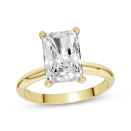 Now + Forever Lab-Grown Diamonds Radiant-Cut Solitaire Engagement Ring 2-1/2 ct tw 14K Yellow Gold (F/SI2)