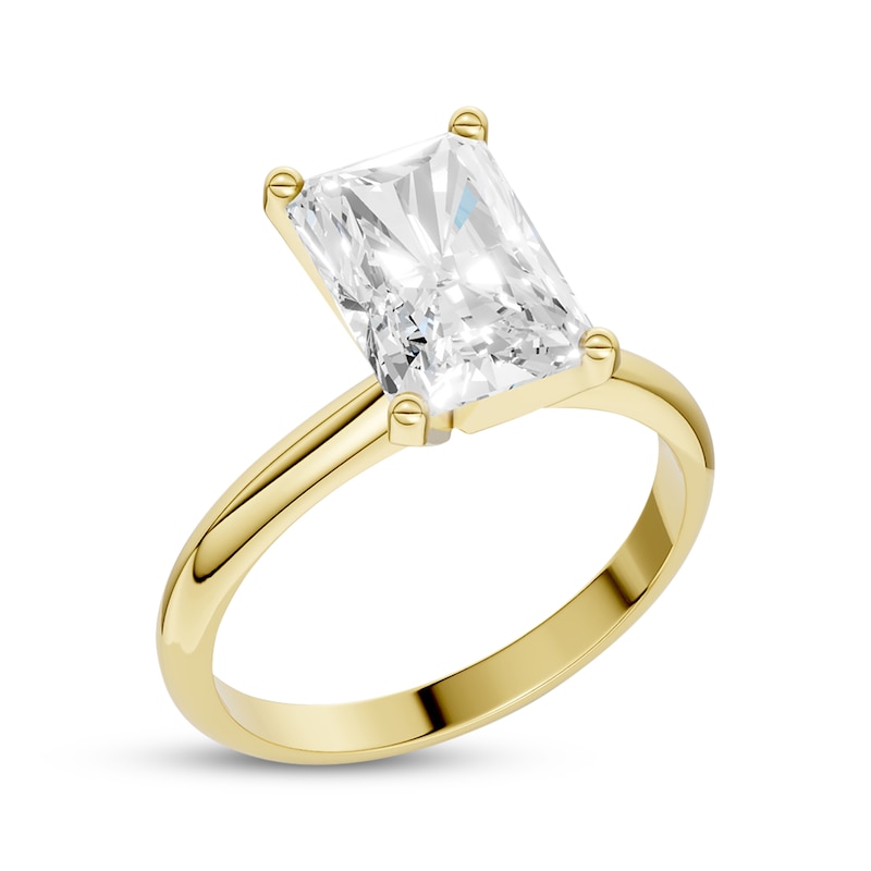 Main Image 2 of Now + Forever Lab-Grown Diamonds Radiant-Cut Solitaire Engagement Ring 2-1/2 ct tw 14K Yellow Gold (F/SI2)