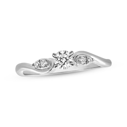 KAY Lab-Grown Diamonds Promise Ring 1/5 ct tw 10K White Gold