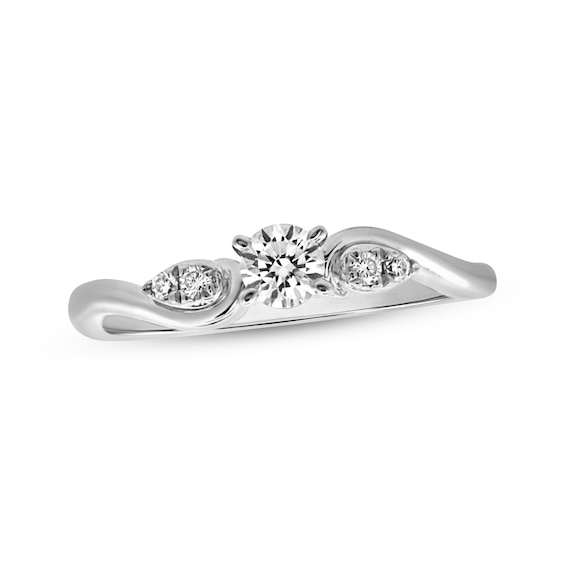 KAY Lab-Grown Diamonds Promise Ring 1/5 ct tw 10K White Gold
