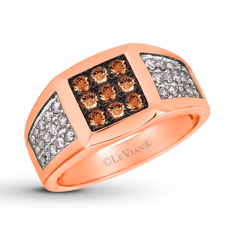 Main Image 1 of Le Vian Men's Chocolate Diamond Band 7/8 ct tw 14K Strawberry Gold