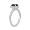 Thumbnail Image 2 of Neil Lane Emerald-Cut Black Diamond & White DIamond Engagement Ring 1-1/2 ct tw 14K White Gold