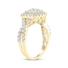 Thumbnail Image 2 of Adore Round-Cut Diamond Cushion Frame Engagement Ring 1-1/2 ct tw 10K Yellow Gold