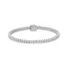 Thumbnail Image 1 of Diamond Chevron Trios Link Bracelet 3-1/2 ct tw 10K White Gold 7"