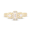 Thumbnail Image 4 of Memories, Moments, Magic Oval-Cut Diamond Three-Stone Engagement Ring 1 ct tw 14K Yellow Gold