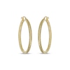 Thumbnail Image 2 of Italian Brilliance Diamond-Cut Round Hoop Earrings 14K Yellow Gold 30mm