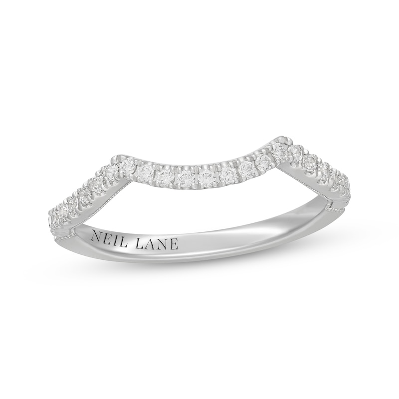 Main Image 1 of Neil Lane Diamond Contour Wedding Band 1/4 ct tw 14K White Gold