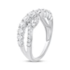 Thumbnail Image 2 of Diamond Crossover Curve Fashion Ring 1 ct tw 10K White Gold