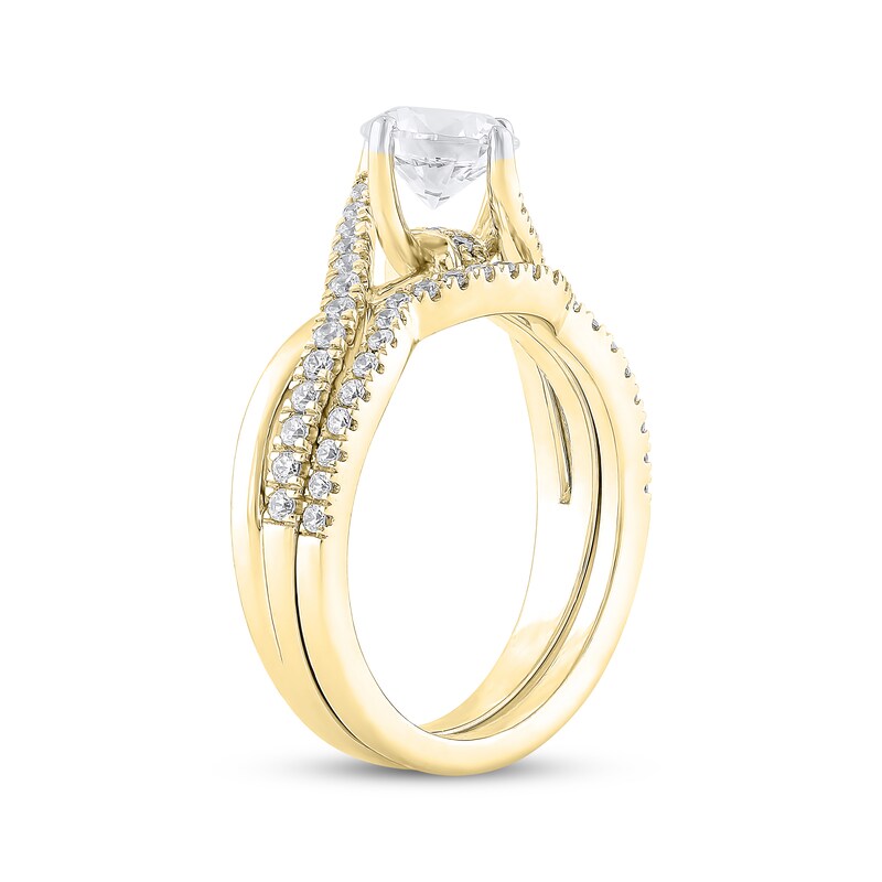 Main Image 2 of Adore Round-Cut Diamond Bridal Set 1-3/8 ct tw 18K Yellow Gold