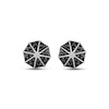 Thumbnail Image 2 of Men's Black Diamond Octagon Stud Earrings 1/4 ct tw Sterling Silver
