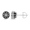 Thumbnail Image 3 of Men's Black Diamond Octagon Stud Earrings 1/4 ct tw Sterling Silver