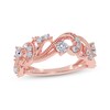 Thumbnail Image 1 of Diamond Vintage-Style Scroll Ring 1/2 ct tw 14K Rose Gold