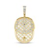 Thumbnail Image 3 of Men's Diamond Ball Cap Necklace Charm 1/4 ct tw 10K Yellow Gold