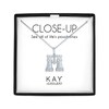 Thumbnail Image 1 of Binoculars Necklace with Diamond Accents Sterling Silver 18&quot;