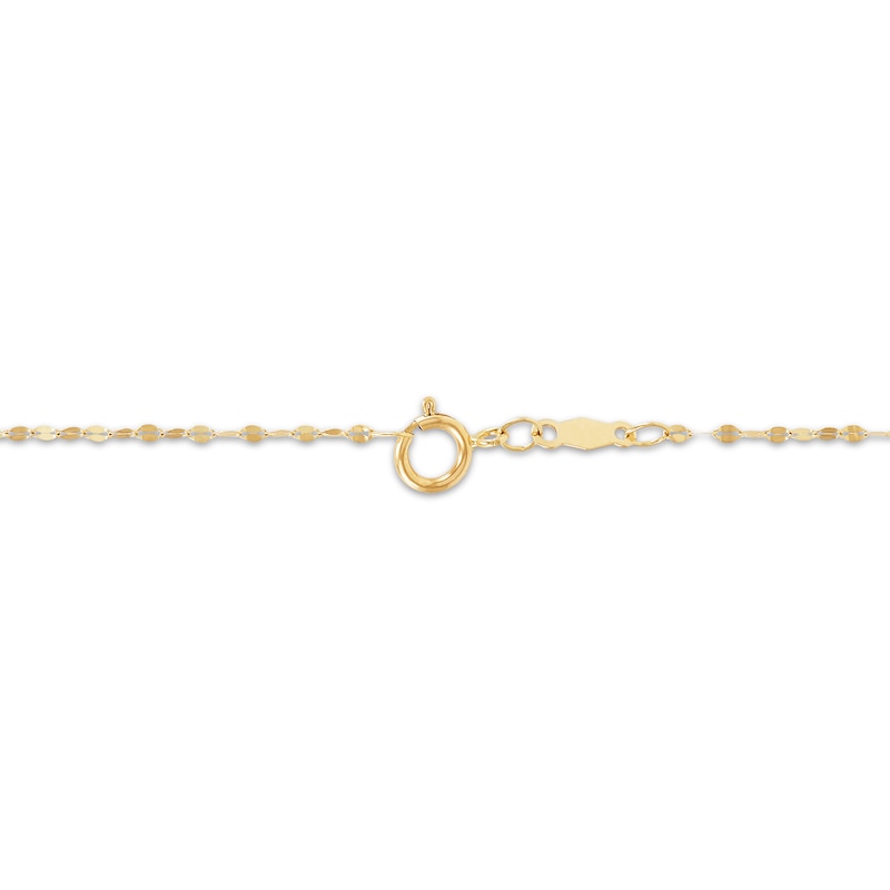Main Image 3 of Double Teardrop Lariat Necklace Hollow 10K Yellow Gold 17"