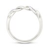 Thumbnail Image 3 of Diamond & Light Purple Enamel Twist Fashion Ring 1/10 ct tw Sterling Silver