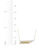 Thumbnail Image 3 of Diamond Tennessee Necklace 1/20 ct tw 24K Yellow Gold Vermeil Sterling Silver 18"