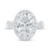 Thumbnail Image 4 of Adore Lab-Grown Diamonds Oval-Cut Halo Engagement Ring 5-3/4 ct tw 14K White Gold