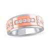 Thumbnail Image 1 of Adore Men's Diamond Wedding Band 1/2 ct tw 10K Two-Tone Gold