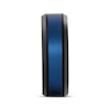 Thumbnail Image 2 of Center Stripe Wedding Band Black & Blue Ion-Plated Tungsten Carbide 8mm