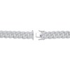 Thumbnail Image 3 of KAY Lab-Grown Diamonds Men's Cuban Curb Link Bracelet 10 ct tw Sterling Silver 8.5"