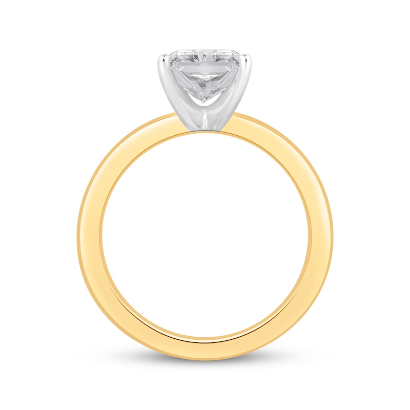 Main Image 2 of Adore Lab-Grown Diamonds Radiant-Cut Solitaire Engagement Ring 3 ct tw 14K Yellow Gold (F/VS2)