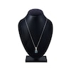 Thumbnail Image 4 of American Blue Sapphire Solitaire Necklace Sterling Silver 18"