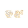 Thumbnail Image 1 of Diamond Love Knot Stud Earrings 1/6 ct tw 10K Yellow Gold