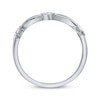 Thumbnail Image 3 of Diamond Trio Stackable Ring 1/15 ct tw Sterling Silver