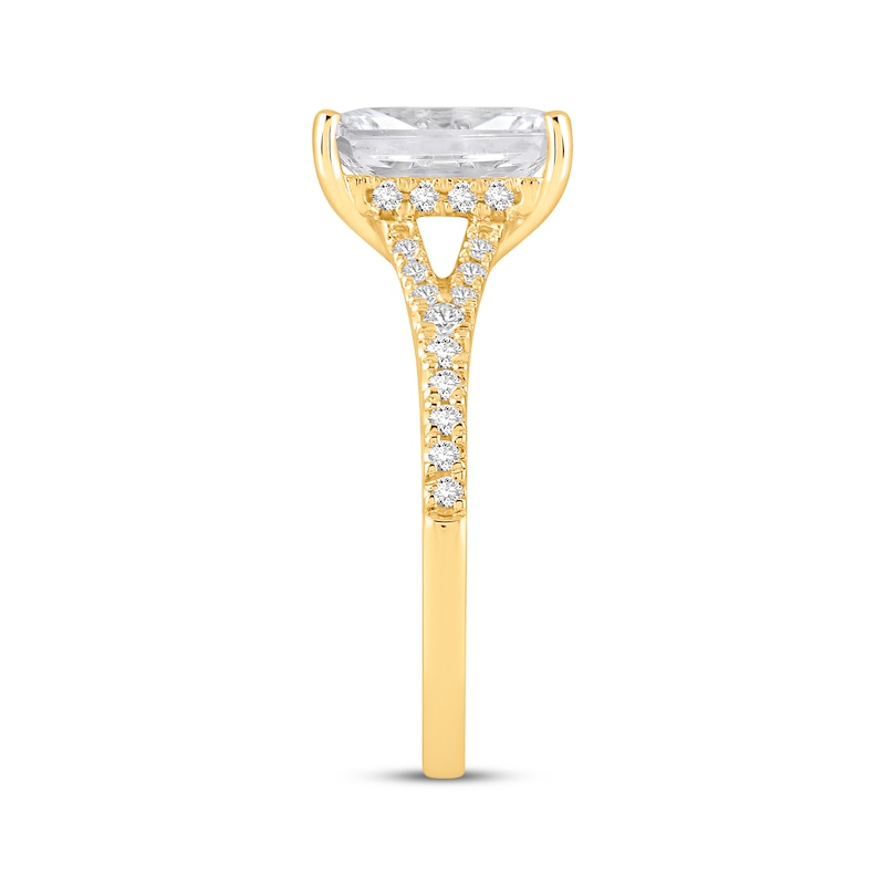 Main Image 2 of Adore Lab-Grown Diamonds Radiant-Cut Engagement Ring 2-3/4 ct tw 14K Yellow Gold
