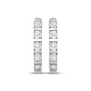 Thumbnail Image 2 of Diamond Hoop Earrings 1/4 ct tw Sterling Silver