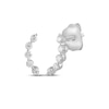 Thumbnail Image 1 of KAY Lab-Grown Diamonds Curved Earrings 1/4 ct tw 10K White Gold