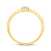 Thumbnail Image 3 of Multi-Diamond Beaded Shank Promise Ring 1/15 ct tw 10K Yellow Gold