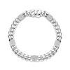 Thumbnail Image 2 of Men's Diamond Hexagon Station Bracelet 1/4 ct tw Sterling Silver 8"