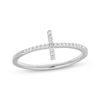 Thumbnail Image 1 of Diamond Cross Stacking Ring 1/8 ct tw Sterling Silver
