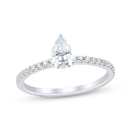 Adore Certified Pear-Shaped Diamond Engagement Ring 3/4 ct tw Platinum