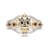 Thumbnail Image 4 of Disney Treasures Coco Diamond & Garnet Sugar Skull Ring 1/10 ct tw Sterling Silver & 10K Yellow Gold
