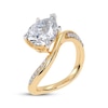 Thumbnail Image 2 of Adore Lab-Grown Diamonds Pear-Shaped Engagement Ring 2-1/8 ct tw 14K Yellow Gold